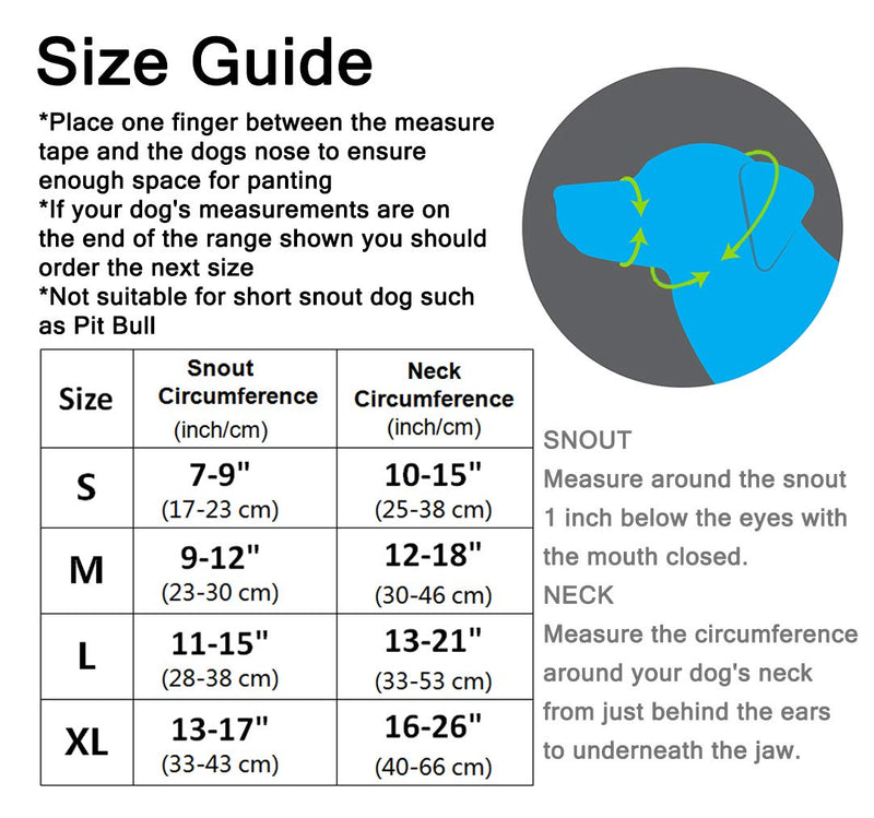 Mayerzon Dog Muzzle Soft Anti Barking Muzzle for Small, Medium and Large Dogs, Adjustable and Breathable L Black