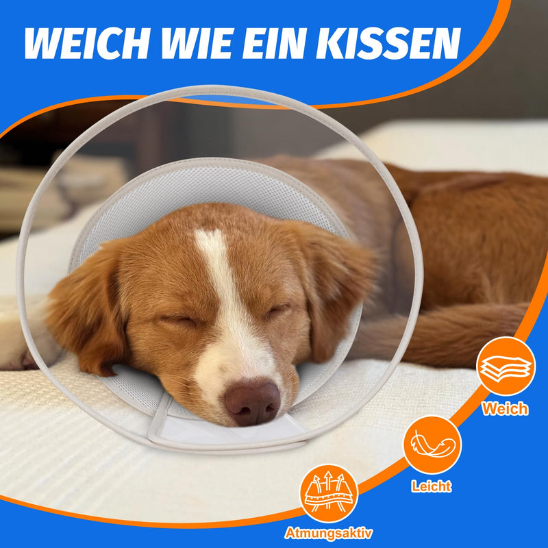 Supet Collar for Dogs (Light Grey-L) L light grey
