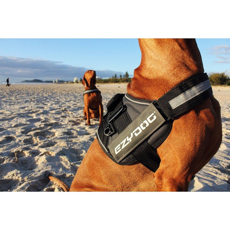 EZYDOG Convert Dog Harness | Magnetic Handle, Anti Pull Harness, LED Light Mount, Reflective Strips, Contoured & Breathable Fabric (S, Camo) Small