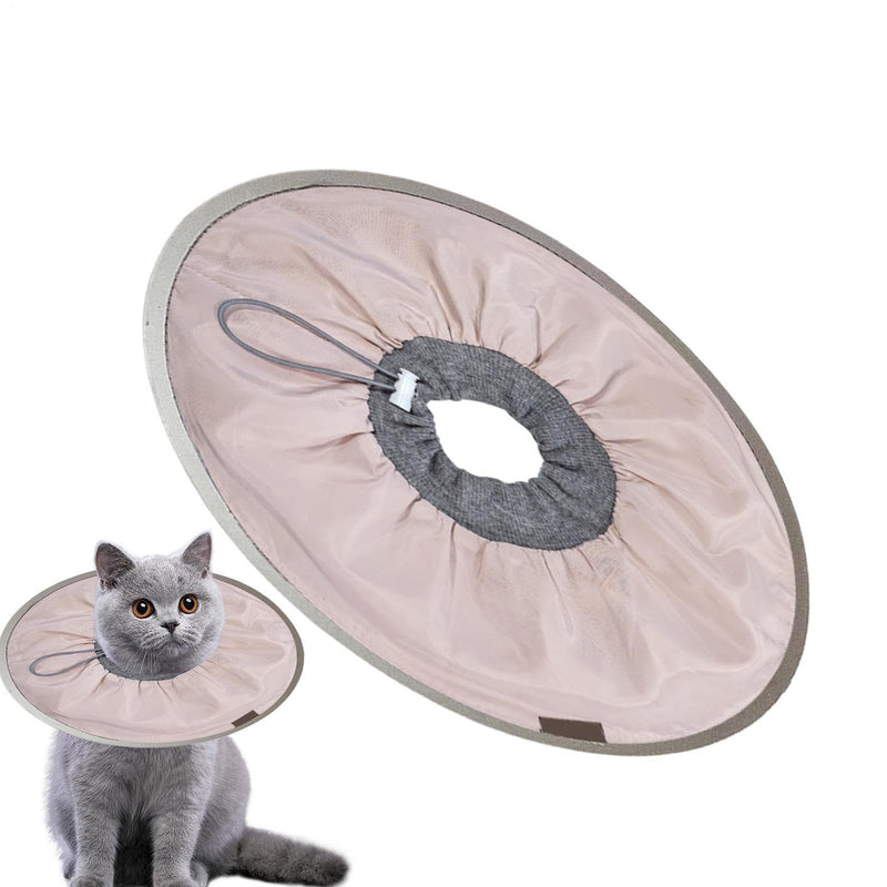 Sollee Recovery Collar for Cats, Kitten Cone, Soft Cat Collar | Protective Collar for Cats, Dogs, Kittens and Puppies for Wound Care, Light Pink, L