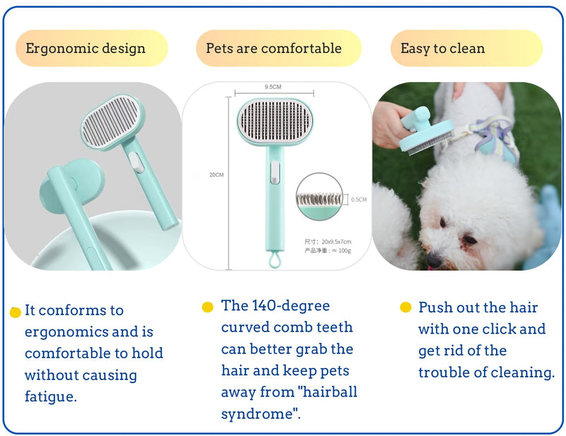 Dog cleaning and grooming 8-piece set, nail files with LED Light and Nail file, dog comb, cleaning brush, Bags Dispenser and trash waste bag, dog poop bags dispenser, grooming supply package - PawsPlanet Australia