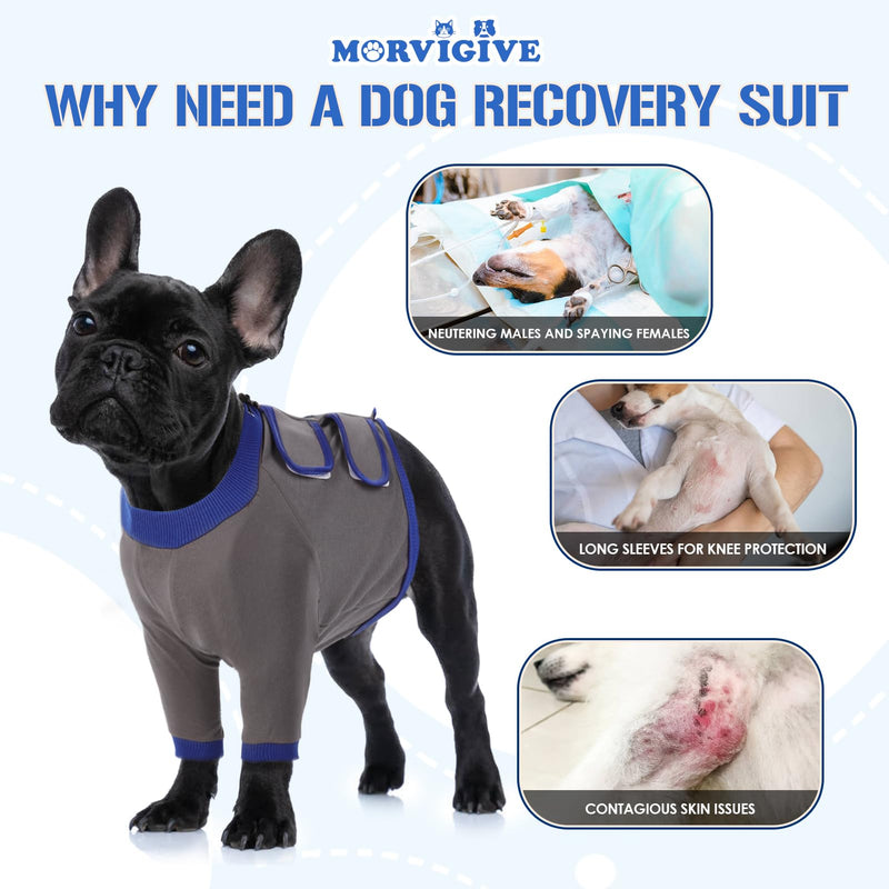 Dog Recovery Sleeves for Front Legs,Dog Sleeves to Prevent Licking,Breathable Dog Front Recovery Sleeve Right Left Leg,Dog Leg Sleeve After Surgery for Medium to Large Dogs,Grey M Size Medium(CHEST:17.3-21.6") Grey