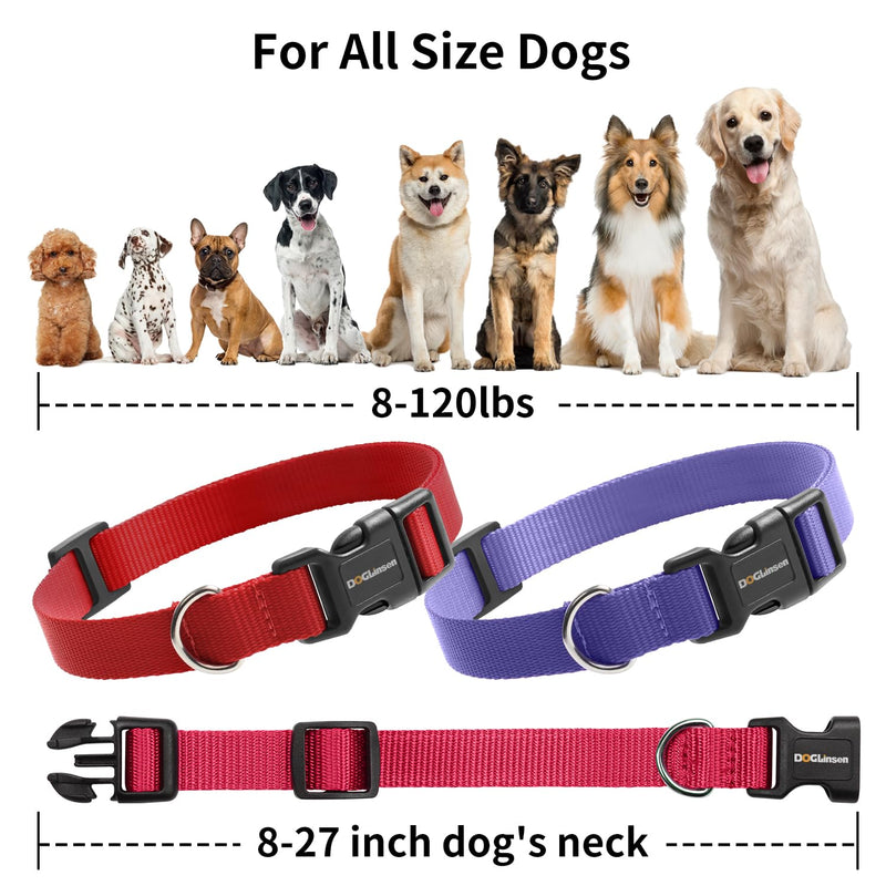 Shock Collar Replacement Strap, Replacement Collar for Bark Collar, Dog Training Collar Replacement Strap, Durable & Adjustable Dog Collar for Small Medium Large Dogs - Red & Purple - PawsPlanet Australia