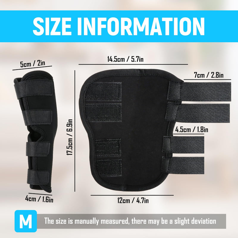 Ankle Brace for Dogs with Lick Protection, Pack of 2 Hind Leg and Front Leg Bandage for Healing Wounds, Injuries and Sprains, Size M