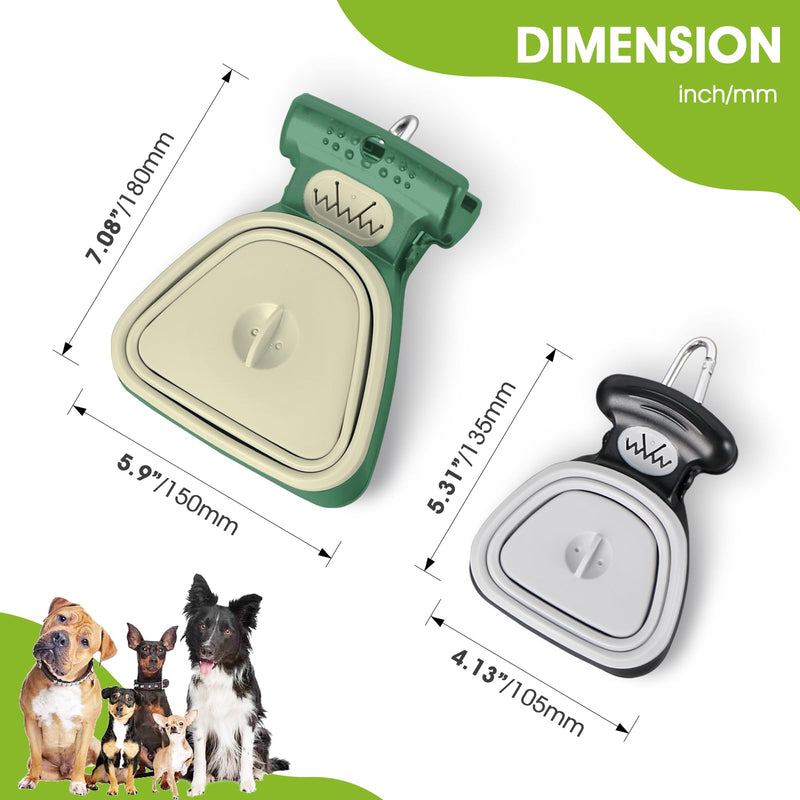 SUPERDESIGN Portable and Versatile Pet Poop Scooper, Ideal for Walking Traveling and Camping with Small and Large with CLeash Clip and Garbage Bag Bin Dogs Poop Scooper Small Black - PawsPlanet Australia