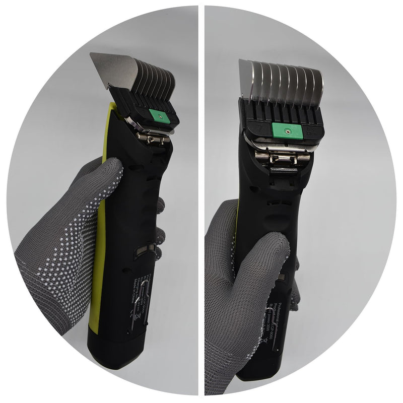 8 Pieces Professional Animal Clippers Stainless Steel A5-Style Replacement Attachment Guide Guard Combs, 3/6/10/13/16/19/22/25mm Compatible with Wahl KM2/5/10 Andis AG BG Oster A5/A6 Dog Pet Groomers