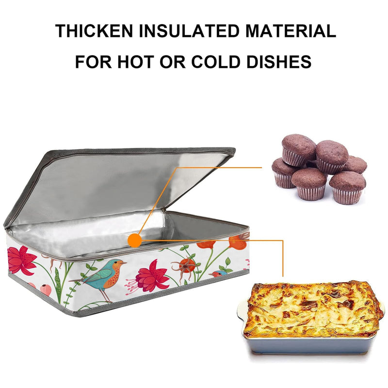 Casserole Carrier For Hot or Cold Food,Casserole Carrier,Pie Carrier,Casserole Dish With Lid and Carrying Case,Insulated Food Warmer Bag For Party/Picnic.Keep Food Warm Pioneer Woman Dishes (Bird) Bird - PawsPlanet Australia