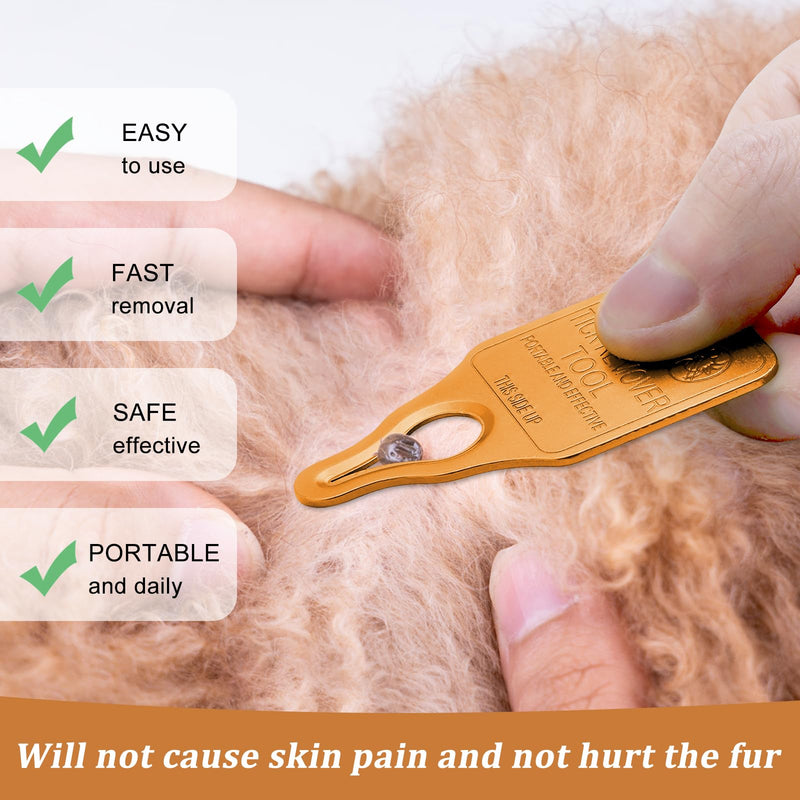 Tick Remover Tool Portable with Tick Removal Tweezers Suitable for Pet and Humans, Safe and Reliable, Quick Highly Effective, Pain-Free, Essential Tick Remover Key Tools for Outdoor Activities-3 Pack Red－Blue－Orange - PawsPlanet Australia
