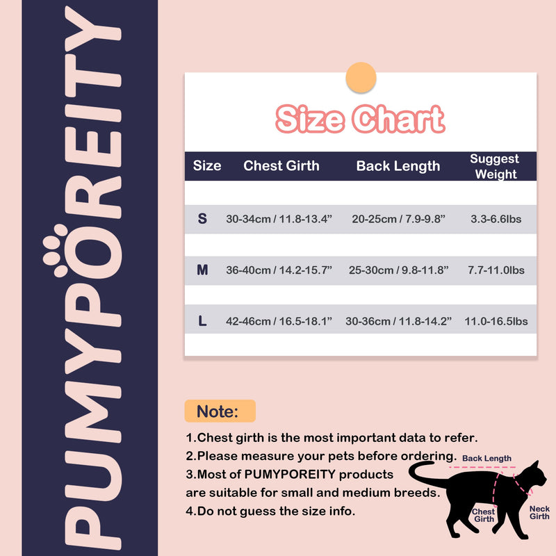 PUMYPOREITY Cat Recovery Suit, Cat Surgery Recovery Suit Female, Cat Spay Recovery Suit, Alternative to Cone of Shame, Cat Surgical Recovery Suit for Skin Diseases and Abdominal Wound, Pink, S Small - PawsPlanet Australia
