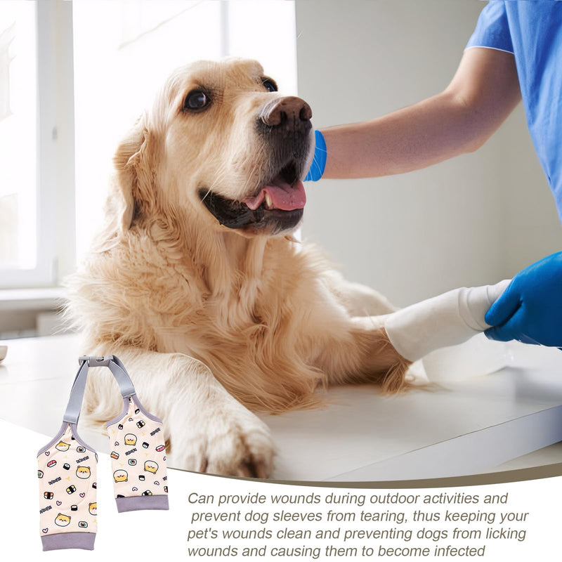 Dog Leg Protection, Elbow Pads Dog for Medium and Large Dogs, Recovery Sleeve Dog with Breathable Padding, Elbow Bandage Dog, Prevents Licking Wounds (2XL)