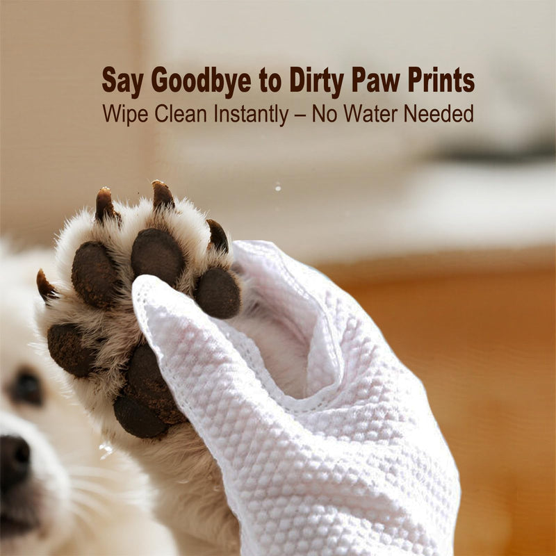 Mr Hsiung & Mrs Yin Pet Glove Wipes for Dogs & Cats (6-Count) - Hypoallergenic Cat Cleaning Wipes, Water-Based & Fragrance-Free Pet Wipes for Gentle Cleaning of Paws, Body & Fur - PawsPlanet Australia