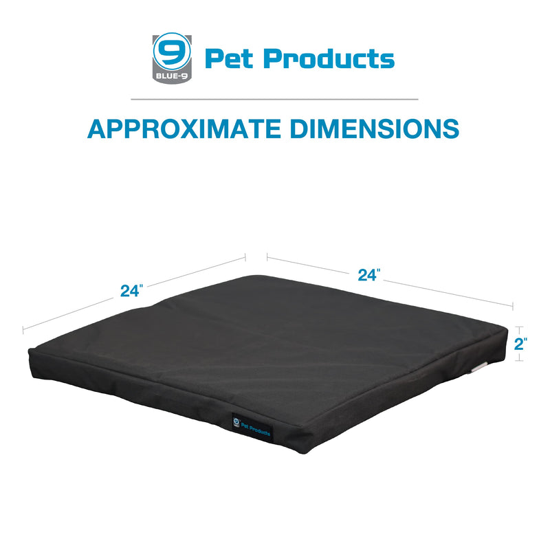 Blue-9 Pet Products Restore Dog Bed, Durable, Water Resistant, and Washable Design, 24” Square - PawsPlanet Australia