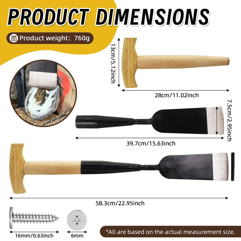 Steel Hoof Trim Shovel,Manganese Steel Horseshoe Shovel Firm Durable Hoof Tool，Clipping Trimming Shovel for Livestock Farm