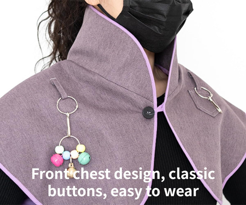 Pet Bird Upgraded Shoulder, Neck Poop Protector and Protective Anti-Scratch Arm Guard Set, Anti-Bite Shoulder Pad Diaper Shawl for Parrot Macaw African Budgies Parakeet Agapornis Fischeri Cockatiel Blue Plus - PawsPlanet Australia