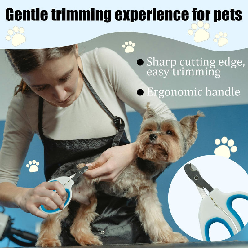 Cat Brush - 5 Pcs Pet Grooming Kit with Nail Clippers,Shedding Brush Toothbrush Long & Short Stainless Steel Teeth Knotting Comb Skin Friendly Deshedding Grooming Tool for Long Haired Cats Shedding Brush Set