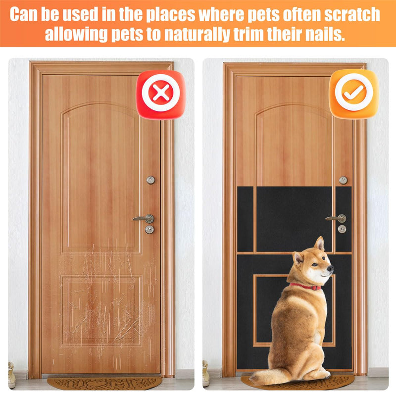 120 Grit Pet Nail Self Adhesive Replacement Emery Paper - Suitable for Small and Dogs with Long Quicks - Scratch Alternatives to Cat and Dog Nail Clippers (10in*13ft, Black, 120 Grit) 10in*13ft Black?120 grit? - PawsPlanet Australia