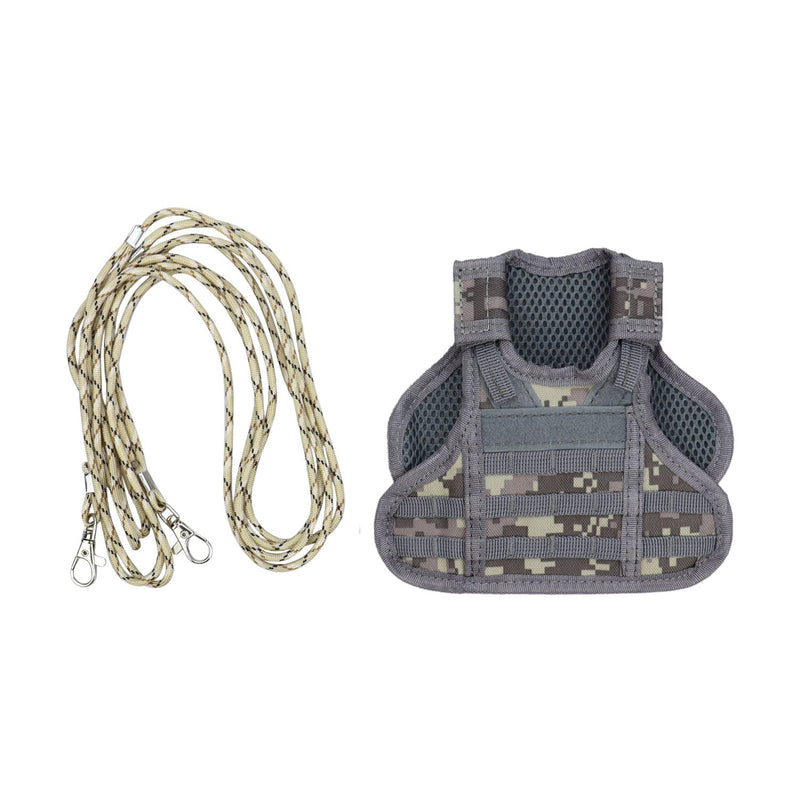 Ferrets Army Vest Harness and Leash for Small Animals Guinea Pig Bunny Kitten Puppy Ferret Clothes Accessories - PawsPlanet Australia