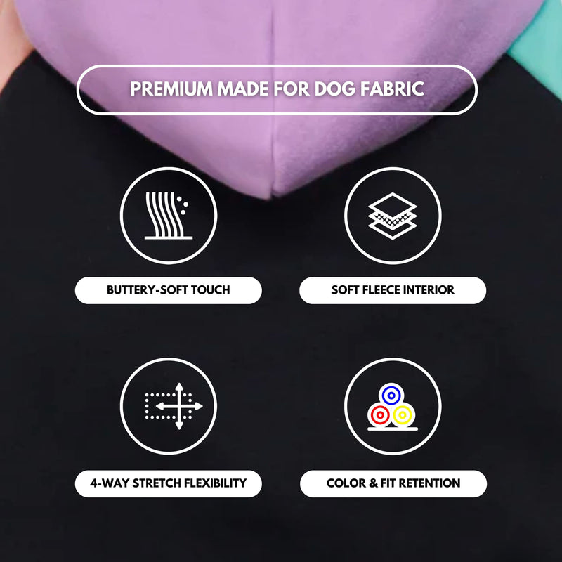 Spark Paws Dog Hoodie - Premium Quality, Buttery Soft, Superior Comfort and Fit, Calming Fleece Interior, Suitable for all breeds - Cyber Punk - XL X-Large - PawsPlanet Australia