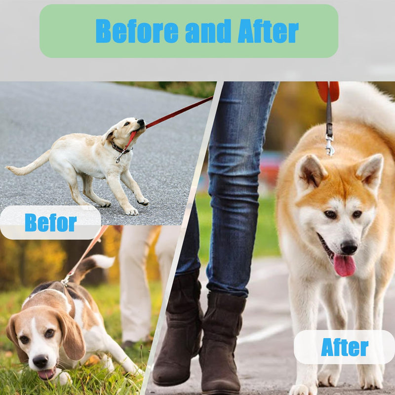 Prong Training Collar for Dogs, Rotating Ring Welding, Adjustable Dog Training Pinch Collar with Quick Release Buckle, for Small Medium Large Dogs Green M/L(17-23" Neck, 3.2mm)