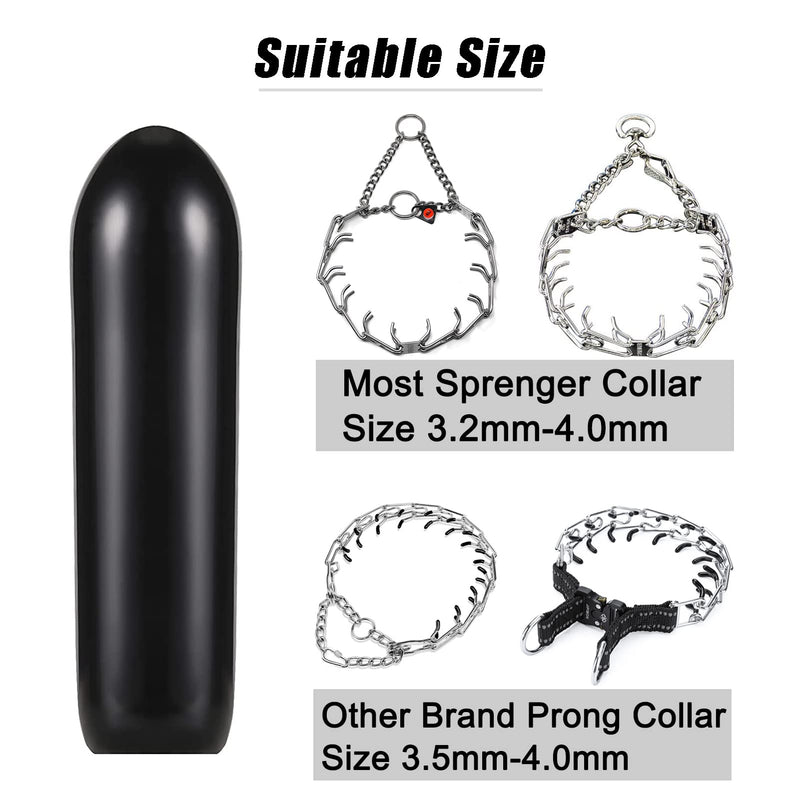Training Collar Covers Designed for Herm. Sprenger Collar (50 Pack) Collar Rubber Tips Vinyl Comfort Collar Tips (3.0mm-4.0mm) 3.0mm-4.0mm - PawsPlanet Australia