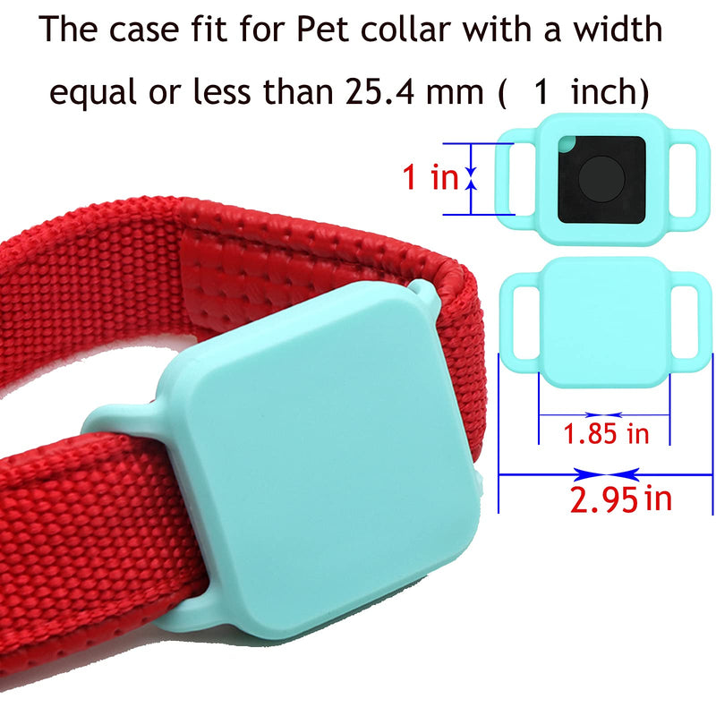 [2 Pack] Pet Cover Case for Tile Pro,Item Finder Holder for Tile Pro Tracker,Silicone Cat Collar Attachment Fit for Item Finders,Birthday Party Supplies Gift for Dogs Cats - PawsPlanet Australia