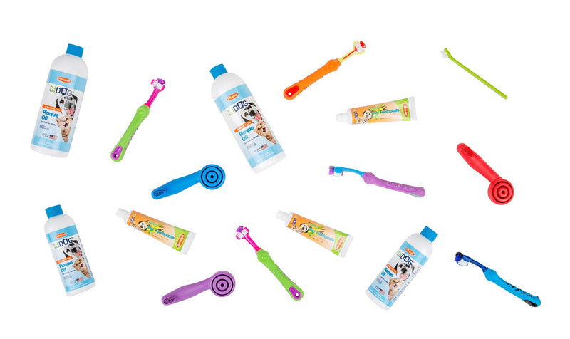 Three Sided Toothbrush for Dogs | Dental Care for Dogs for Fresh Breath | Dog Toothbrush for Small Dogs and Small Breeds Teeth Cleaning Dog Oral Care 3-Sided Toothbrush - Small Dogs 1 Count (Pack of 1)