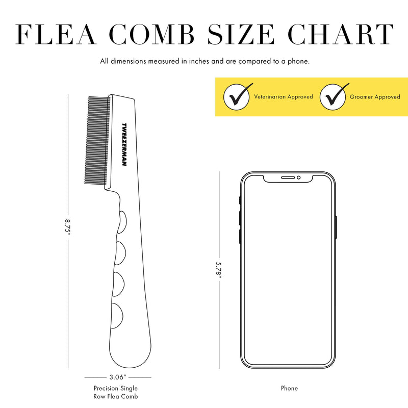 Tweezerman Precision Single Row Flea Comb