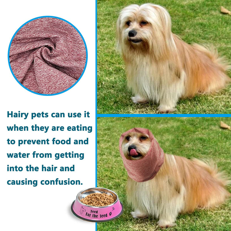 Quiet Ears for Dogs Hats, Dog Ear Cover for Anxiety Relief& Calming Dogs, Dog Ear Muffs Noise Protection, Neck and Ear Wrap Dog Snoods for Cats&Dogs,Pink S Pink - PawsPlanet Australia