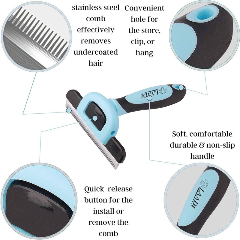 Deshedding Tool for Dogs and Cats - Reduces Shedding by Up to 95% in Less Than 10 Minutes—best Choice for Grooming and Deshedding Your Lovely Pets. Dog Brush Cat brush Horse Brush Rabbit Brush - PawsPlanet Australia