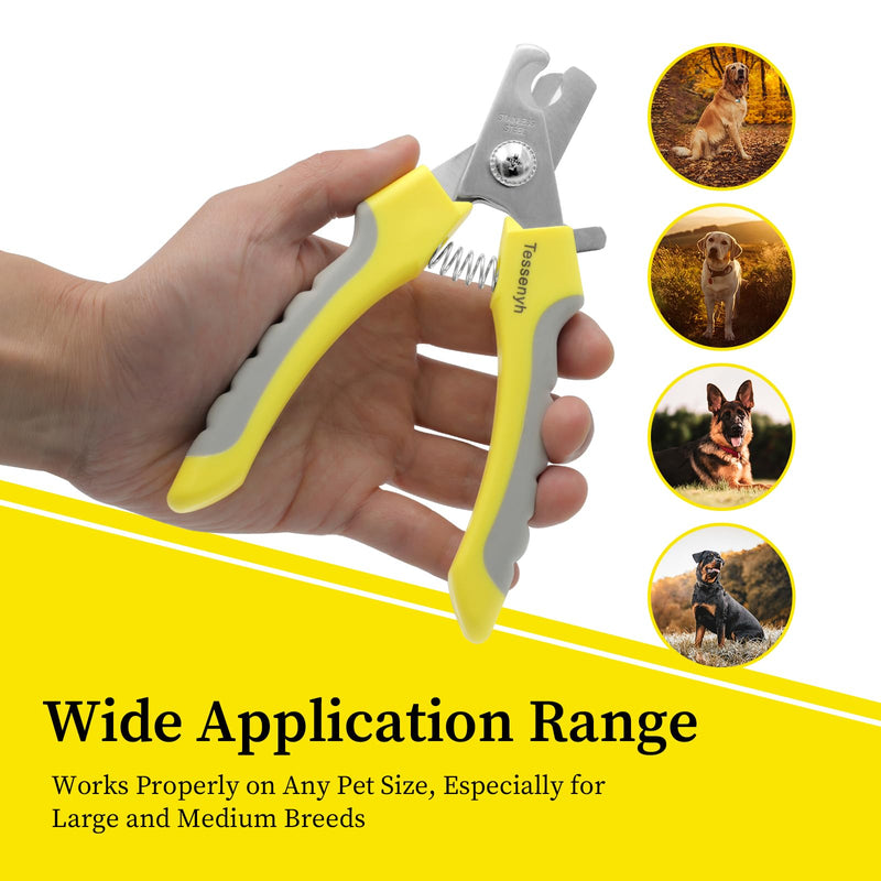 Professional Dog Nail Trimmers, Dog Nail Clippers for Large & Medium Dogs, with Safety Lock and Protective Guard for Safe and Effective Grooming - PawsPlanet Australia