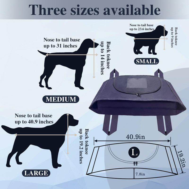 Eco Friendly Pet Body Bag with Handle，Pet Burial Box for Every Breed Size， Animal Body Bag for Burial and Cremation (L) Large - PawsPlanet Australia