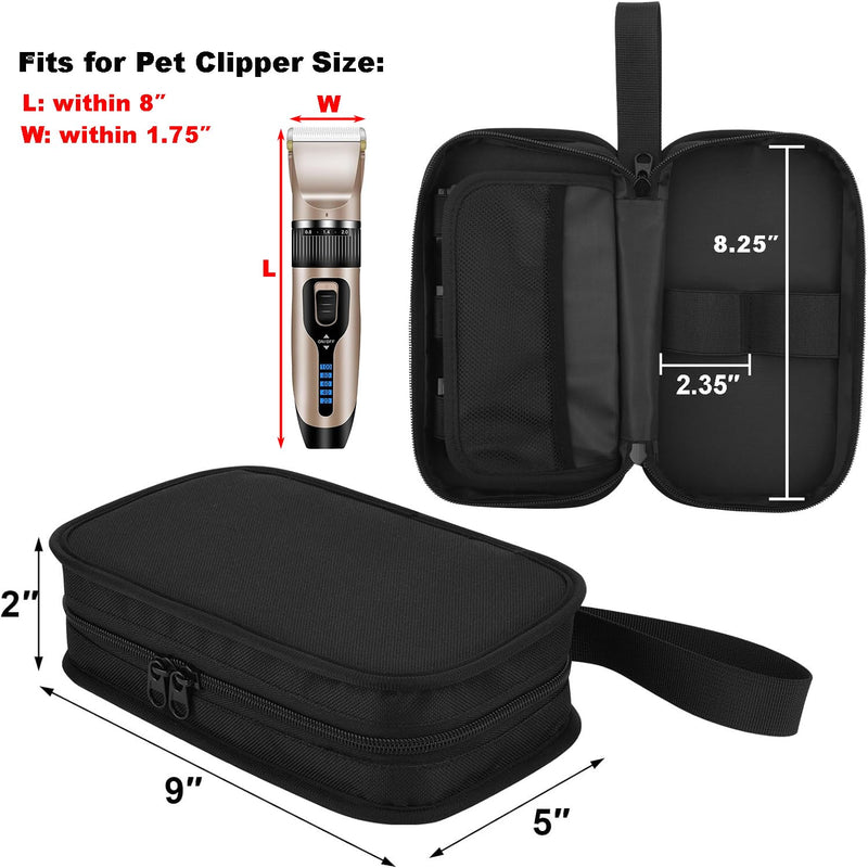 Cosmos Dog Clipper Carrying Case Bag Pet Grooming Kit Storage Bag Pet Shaver Trimmer Organizer Bag Cat Grooming Bag with Handle for Dog Cat Grooming Kit Pet Clipper Shaver (Grooming Kits NOT included) - PawsPlanet Australia