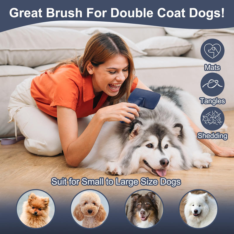 Extra Long Pin Dog Slicker Brush for Dogs GoldenDoodles Poodles,Dog Grooming Brushes for Medium & Long Haired dogs Labradoodles,Softens and Shines Pet Hair,Removes Loose Hair(1") - PawsPlanet Australia