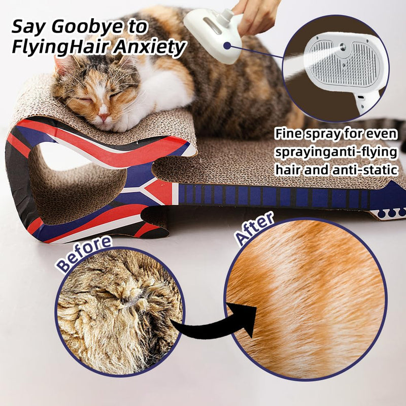 Pet Hair Brush，For shedding dog and cat hair, One Touch Gentle Removal of Loose Undercoat, Brush for All Hair, Types Massage Grooming Tool - PawsPlanet Australia