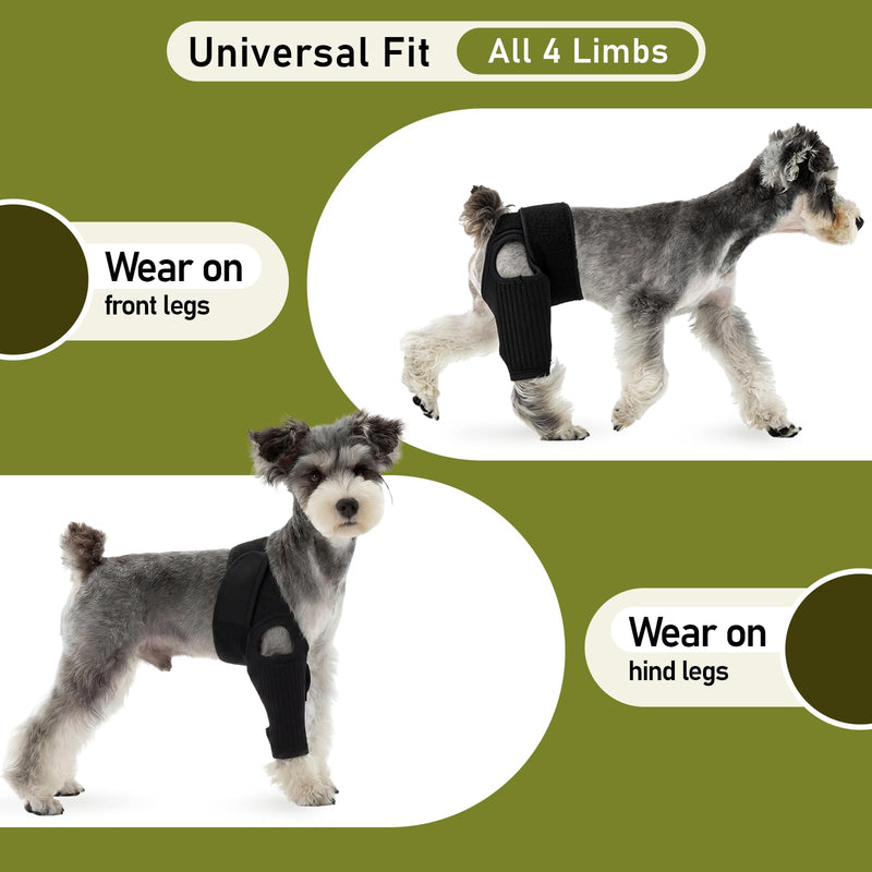 Pezluxe Dog Knee Braces for Back Leg, Adjustable Torn ACL Brace for Dogs, Breathable Dog Hip Brace with Stabilizers for Arthritis, Joint Stability, Luxating Patella & Post-Surgery Recovery (S) S