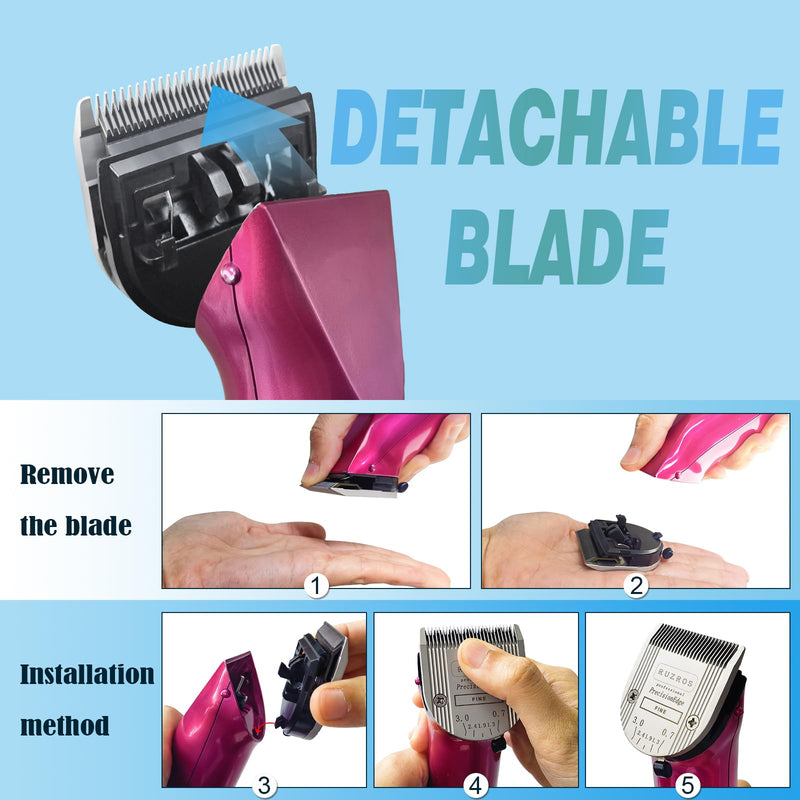 Pet Dog 5 in 1 Adjustable Standard Grooming Replacement Blade Compatible with Wahl Arco, Bravura,Chromado,Creativa,Figura,Motion,Bellissima and Li+ Pro Clippers (2 pcs) 2 Pcs - PawsPlanet Australia