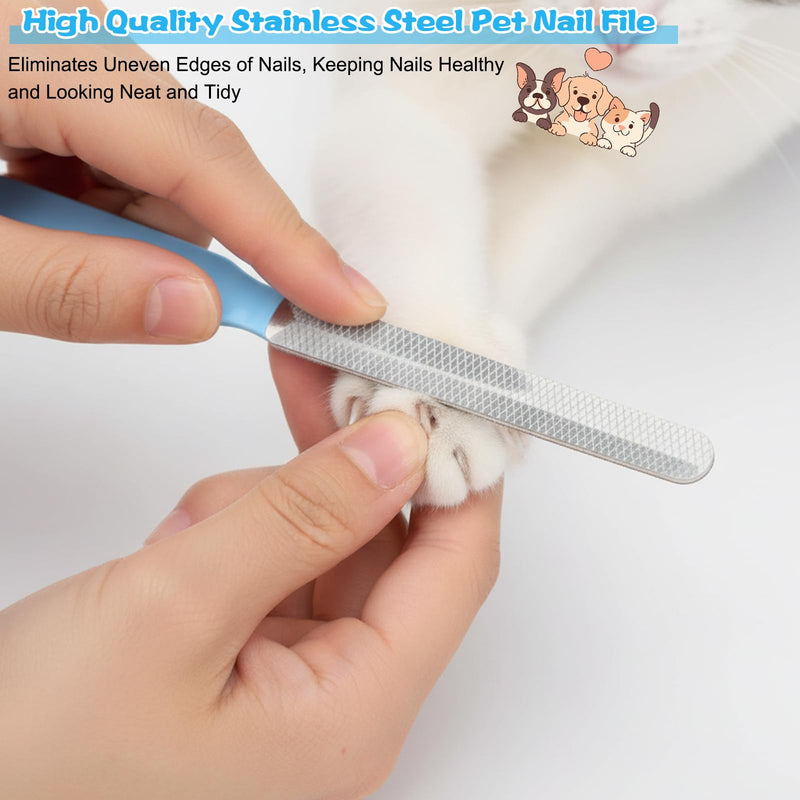 5Pcs Small Dog Nail File Set, Professional Nail Grooming Tool Metal Emery Boards Pet Nail Grooming Tool for Small Dogs and Cats Smoothing Rough Edges 5.5inch - PawsPlanet Australia