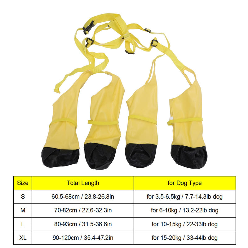 Suspender Boots for Dogs, Dog Paws Boot Leggings Water Proof Dog Boots Anti Slip Dog Shoes, Dog Paws Protector Dirty Proof Dog Booties for Winter Day Outdoor Walking (S) S - PawsPlanet Australia