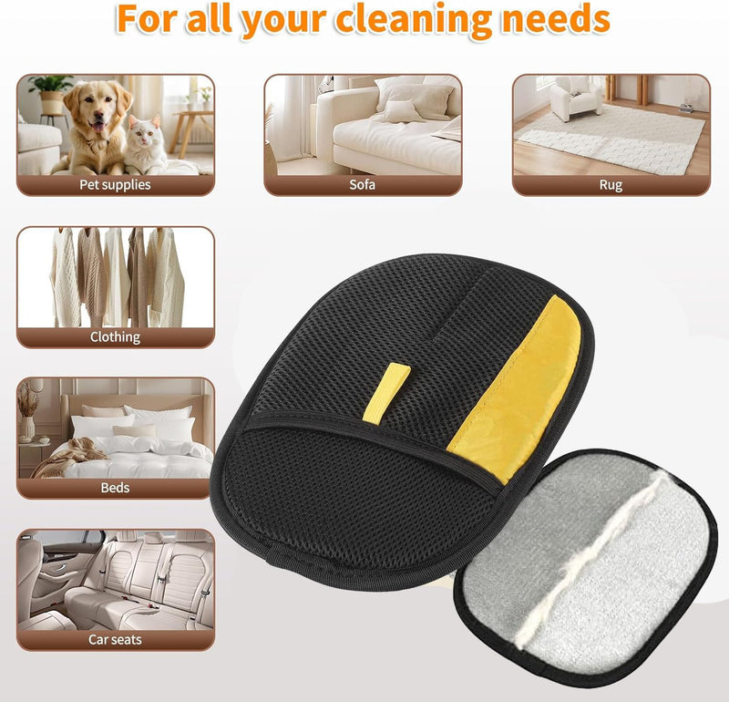 1Pc Grooming Deshedding Brush, 1Pc Pet Hair Removal Glove for Cats & Dogs, Deshedding Dog Brush Pet Hair Removal Tool Double-Sided for Couch, Clothing, Carpet, Car Seat - PawsPlanet Australia