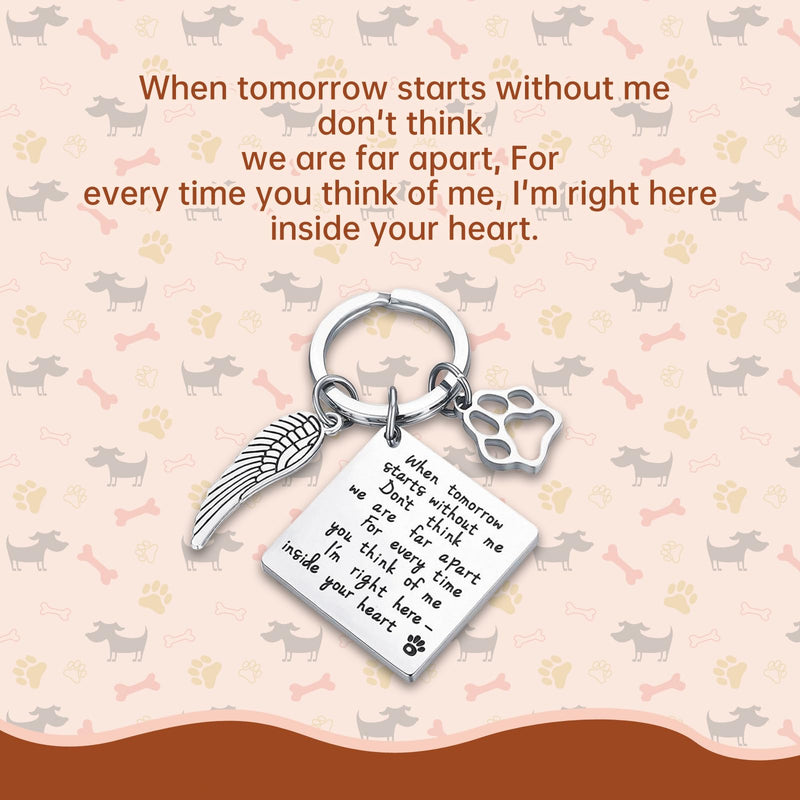 Pet Memorial Gifts for Dogs Cats, Dog Memorial Rotating Wooden Picture Frame for 4x6 Photo, Dog Bereavement Remembrance Picture Frame With Pet Paw Print Kit, Loss of Dog Sympathy Gift - PawsPlanet Australia