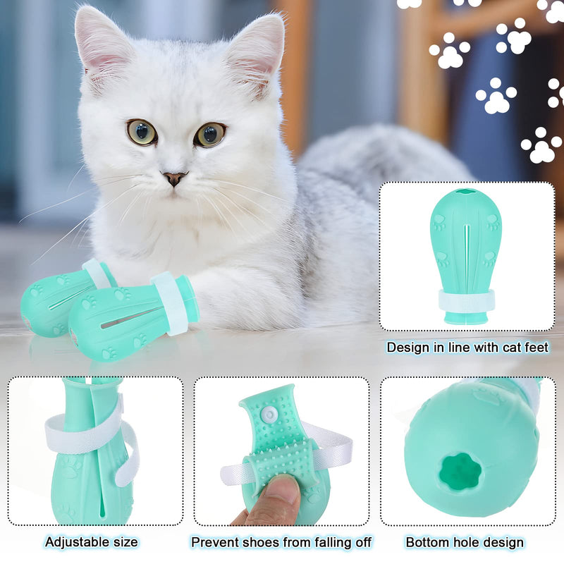 Cat Helmet for Grooming - Adjustable Hood Bubble Helmet with Boots Paw Covers and Bath Bag for Cat Dog Pet Bathing Shaving Material Type A