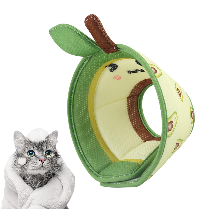 Cat Cones | Soft Cat Neck Cone with Cute Animal Pattern - Cat Donut for Cats and Dogs, Dog Neck Donut, Kitten Cone, Dog Cone, Prevent Biting and Stop Wound Licking Povanjer Avocado M
