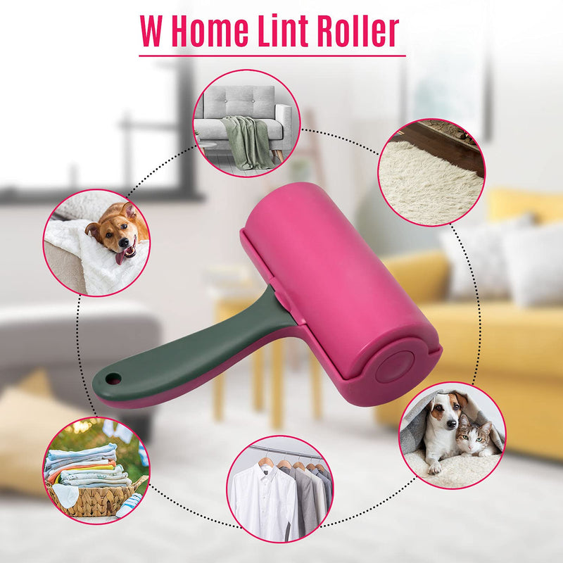 WBM Home Lint Roller for Pet Hairs, Extra Sticky Remover for Dog & Cat Hair Removal, Couch, Clothes, Furniture-60 Sheets - PawsPlanet Australia