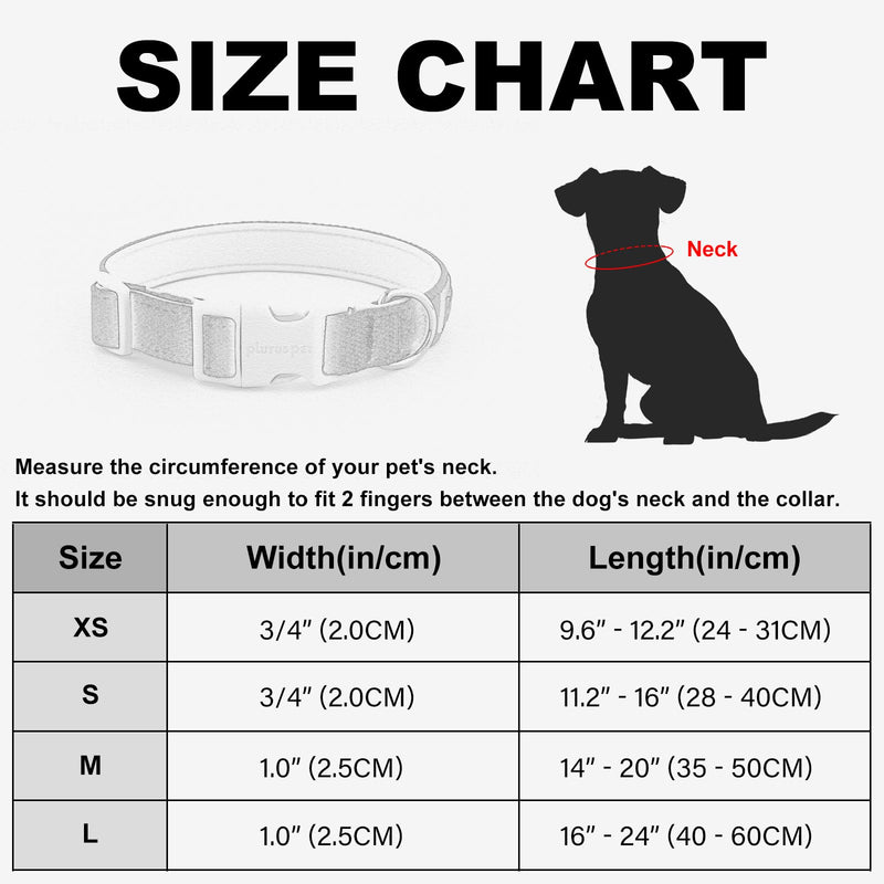 Plutus Pet Cotton Dog Collar, Heavy Duty Collar with Soft Padding, Adjustable and Comfortable for Small Medium and Large Dogs, Light Yellow, S - PawsPlanet Australia
