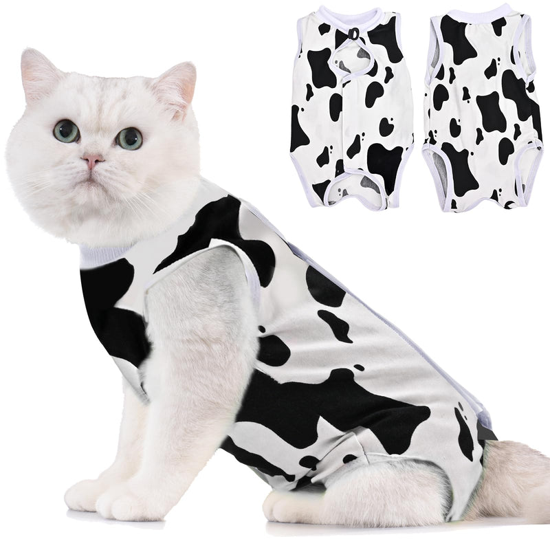 Avont Cat Recovery Suit for Post-Surgery Bundle with Cat Bed Cave for Indoor Cats