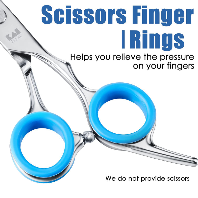 20 Pieces Scissors Finger Rings Silicone Pet Shears Finger Rings rubber finger dog hair scissors for Grooming Scissors Pet Hair Shears - PawsPlanet Australia
