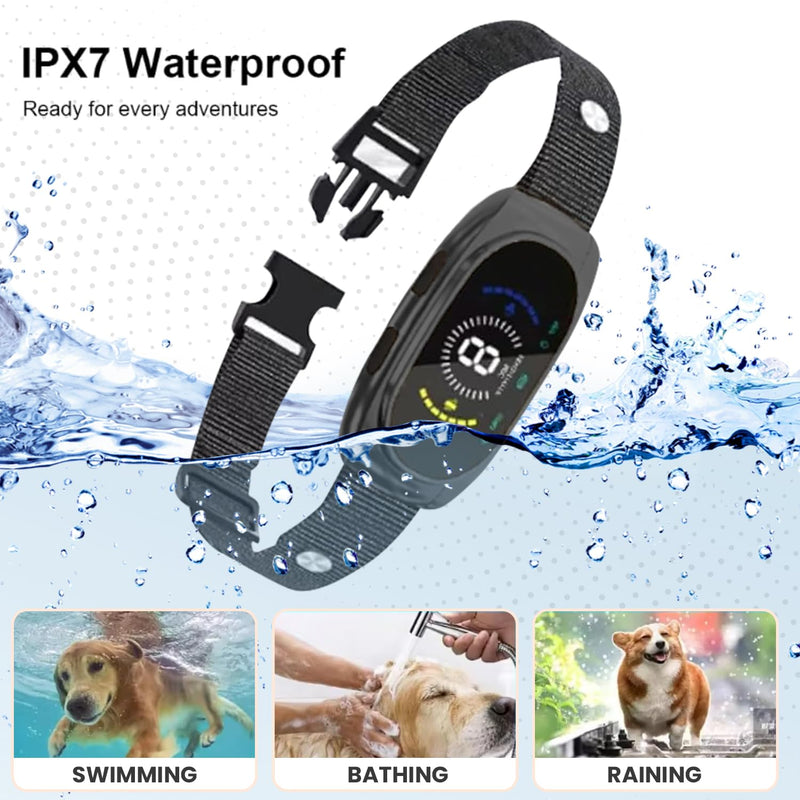 SPEAKY Bark Collar – No Shock Device for Small, Medium & Large Dogs – 8 Sensitivity Levels – Beep & Vibration – Smart Detection – USB-C Rechargeable – IPX7 Waterproof - PawsPlanet Australia