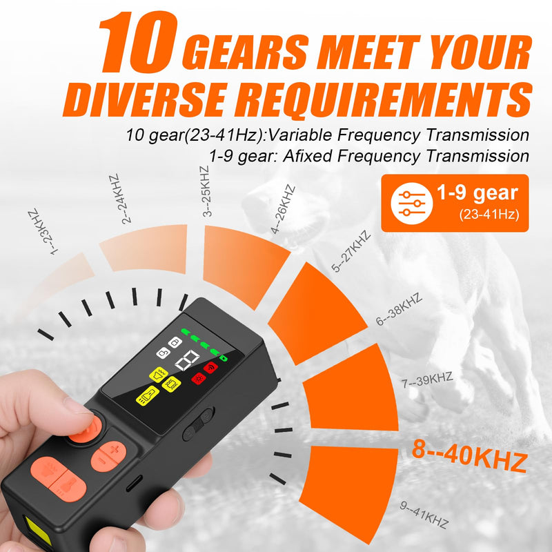 Dog Bark Deterrent Devices 2026 New Updated 4X Ultrasonic Anti Barking Device with 10 Modes & LED Light, 45ft Range Rechargeable Handheld Trainer for Dogs Humane Bark Control