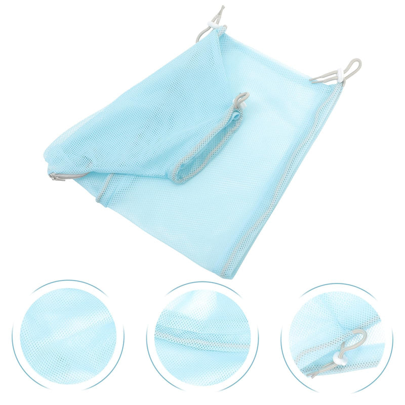 POPETPOP Cat Bath Bags, Blue (Random Color), made of breathable mesh fabric, scratch-resistant and bite-resistant, for bathing and administering medication to cats