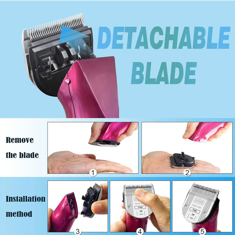 7F Pet Dog Standard Grooming Replacement Blade Compatible with Wahl 5 in 1 Arco,Bravura,Chromado,Creativa,Figura,Motion,Bellissima Clippers,Cutting Length 1/8 in（3mm） 7F (2 PACK) - PawsPlanet Australia